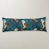 Coussins Longs Chouettes, fougères, chênes et baies 3 (Dos)