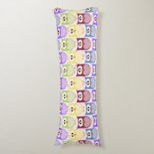 Coussins Longs Chouettes mignonnes, Chouette Motif, Chouettes pou (Devant (Vertical))