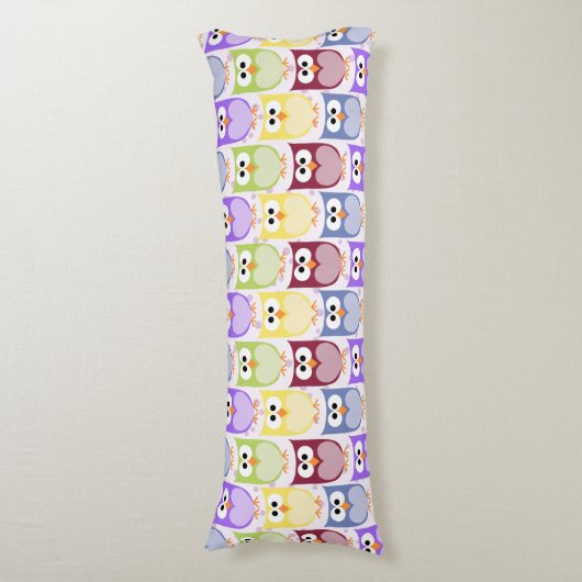 Coussins Longs Chouettes mignonnes, Chouette Motif, Chouettes pou (Devant (Vertical))