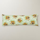 Coussins Longs Chow Chow Peinture Rouge Roux Cute Chien original (Dos)