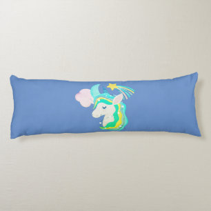 Coussins Longs Ciel bleu Unicorne Ciel Ciel Oreiller Corps Ciel