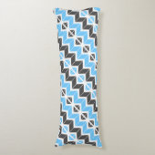 Coussins Longs Ciel moderne bleu gris foncé Sonnerie géométrique (Devant (Vertical))