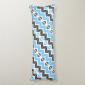 Coussins Longs Ciel moderne bleu gris foncé Sonnerie géométrique (Dos (Vertical))