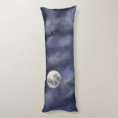 Coussins Longs Ciel nocturne pleine lune (Dos (Vertical))