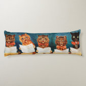 Coussins Longs Cinq chats chanteurs, Louis Wain (Dos)