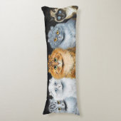 Coussins Longs Cinq chats, Louis Wain (Devant (Vertical))