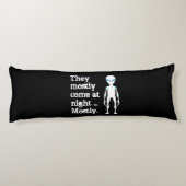 Coussins Longs Citation d'alien noir blanc mignon (Dos)