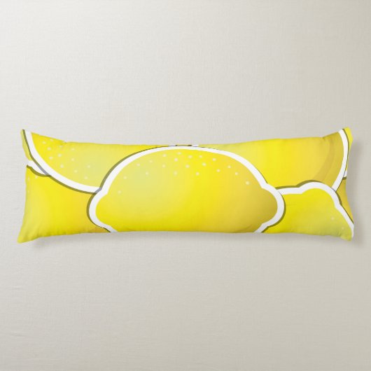Coussins Longs Citron funky (Devant)