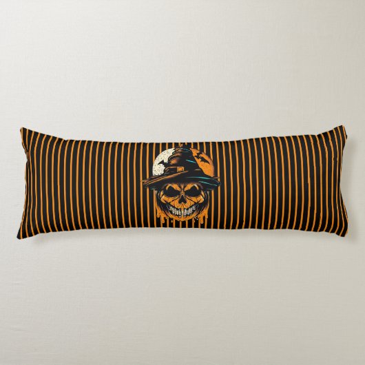 Coussins Longs citrouille/Halloween/crâne/éffrayant (Devant)