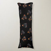 Coussins Longs 🖤 Citrouille noir King Jouer l'oreiller 🎃 (Devant (Vertical))