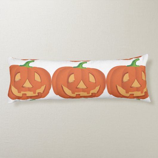 Coussins Longs Citrouille pour Halloween 1 (Dos)