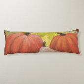 Coussins Longs Citrouilles de Thanksgiving #2 Automne Feuilles d' (Dos)