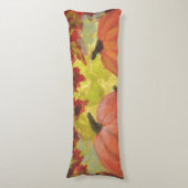 Coussins Longs Citrouilles de Thanksgiving #2 Automne Feuilles d' (Devant (Vertical))