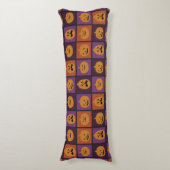 Coussins Longs Citrouilles d'Halloween (Devant (Vertical))