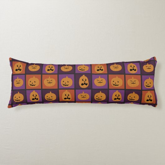 Coussins Longs Citrouilles d'Halloween (Devant)