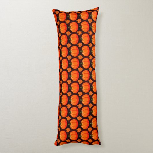 Coussins Longs Citrouilles et feuilles d'automne (Dos (Vertical))