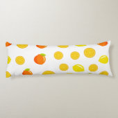 Coussins Longs Citrus joyeux : Citrons & Oranges (Dos)