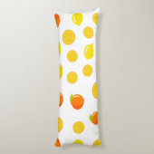 Coussins Longs Citrus joyeux : Citrons & Oranges (Dos (Vertical))