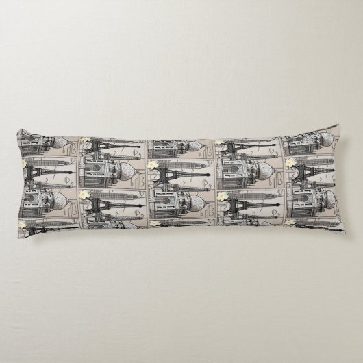 Coussins Longs "Cityscape Serenity" (Dos)