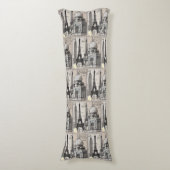 Coussins Longs "Cityscape Serenity" (Devant (Vertical))