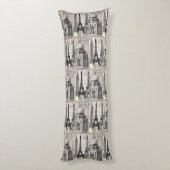 Coussins Longs "Cityscape Serenity" (Dos (Vertical))
