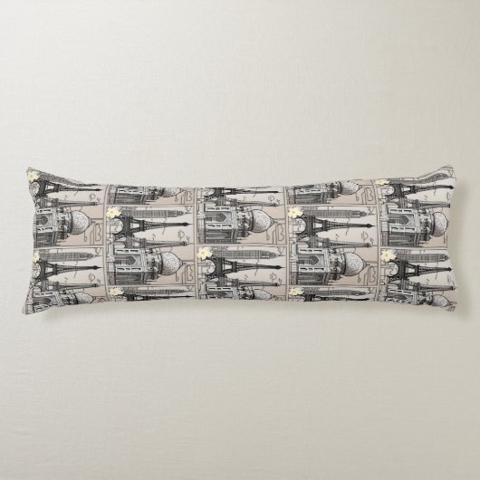 Coussins Longs "Cityscape Serenity" (Devant)