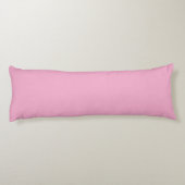 Coussins Longs Clair rose et blanc Cute Curl Nom de la signature (Dos)