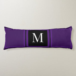 Coussins Longs Clair Royal violet rayé personnalisé unique initia