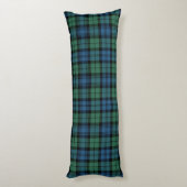 Coussins Longs Clan Plaid Campbell Green Blue Check Tartan (Dos (Vertical))