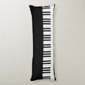 Coussins Longs Classic Piano Keyboard Personalized (Dos (Vertical))