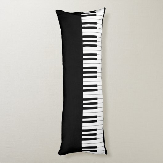 Coussins Longs Classic Piano Keyboard Personalized (Dos (Vertical))