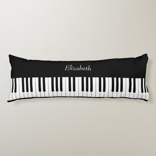 Coussins Longs Classic Piano Keyboard Personalized (Devant)