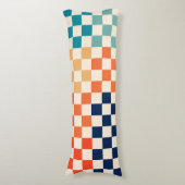 Coussins Longs Classic Retro À damiers Motif de tableau de bord (Devant (Vertical))