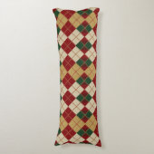 Coussins Longs Classique, motif argyle Noël/hiver (Devant (Vertical))