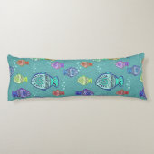 Coussins Longs Clip Art Fish Motif + vos idées (Dos)