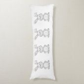 Coussins Longs Clipart blanc de lapin (Devant (Vertical))