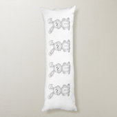 Coussins Longs Clipart blanc de lapin (Dos (Vertical))