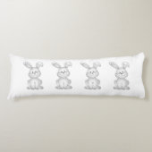Coussins Longs Clipart blanc de lapin (Devant)
