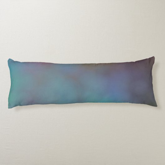 Coussins Longs Cloud gris turquoise et violet abstrait (Dos)