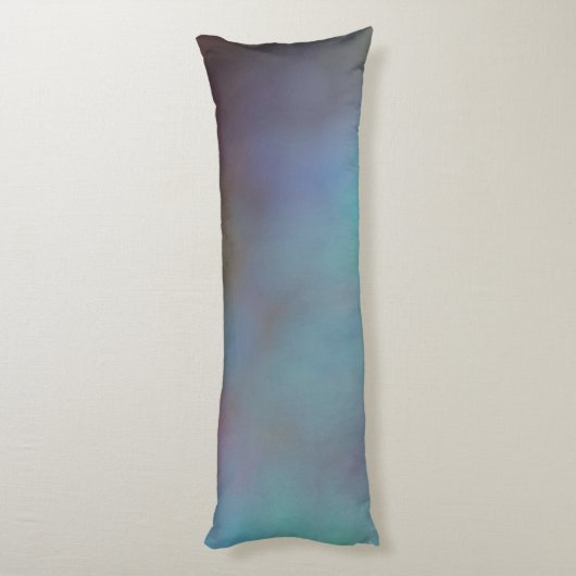 Coussins Longs Cloud gris turquoise et violet abstrait (Dos (Vertical))