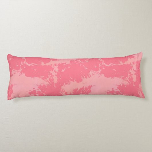 Coussins Longs Cloud marbré rose abstrait (Dos)