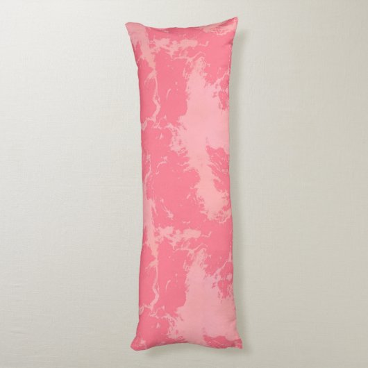 Coussins Longs Cloud marbré rose abstrait (Dos (Vertical))