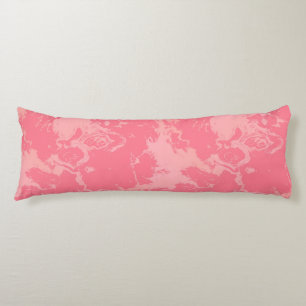 Coussins Longs Cloud marbré rose abstrait