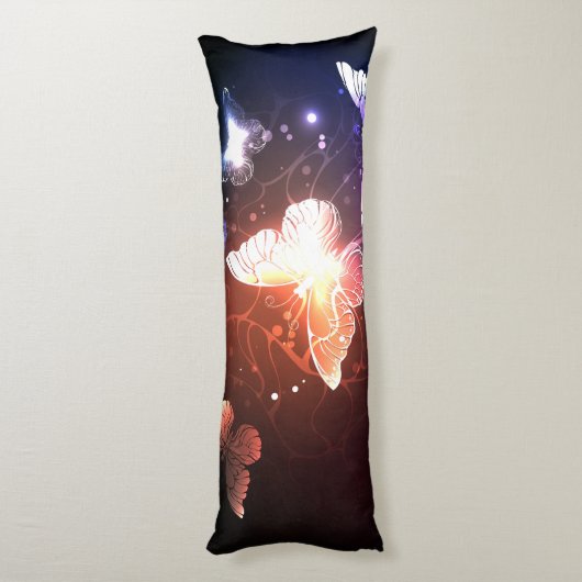 Coussins Longs Clowing Night Butterflies (Dos (Vertical))