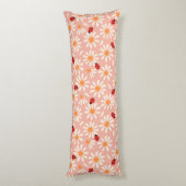 Coussins Longs Coccinelles et marguerites (Dos (Vertical))