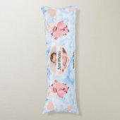 Coussins Longs Cochon volant mignon avec ailes quand les porcs vo (Devant (Vertical))