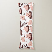 Coussins Longs Cochons mignons jouant dans les animaux de ferme d (Devant (Vertical))