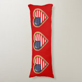 Coussins Longs Coeur américain (Devant (Vertical))