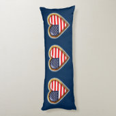 Coussins Longs Coeur américain (Dos (Vertical))