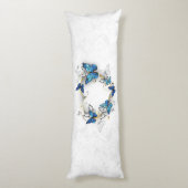 Coussins Longs Coeur bijoux avec papillons Morpho (Dos (Vertical))